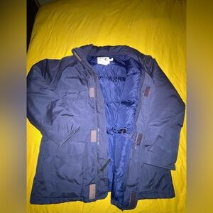 Cabela's Premier Northern Goose Down Jacket Size L Men's Dark Blue